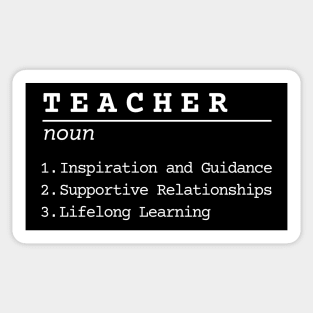 Cool Teacher Definition Sticker